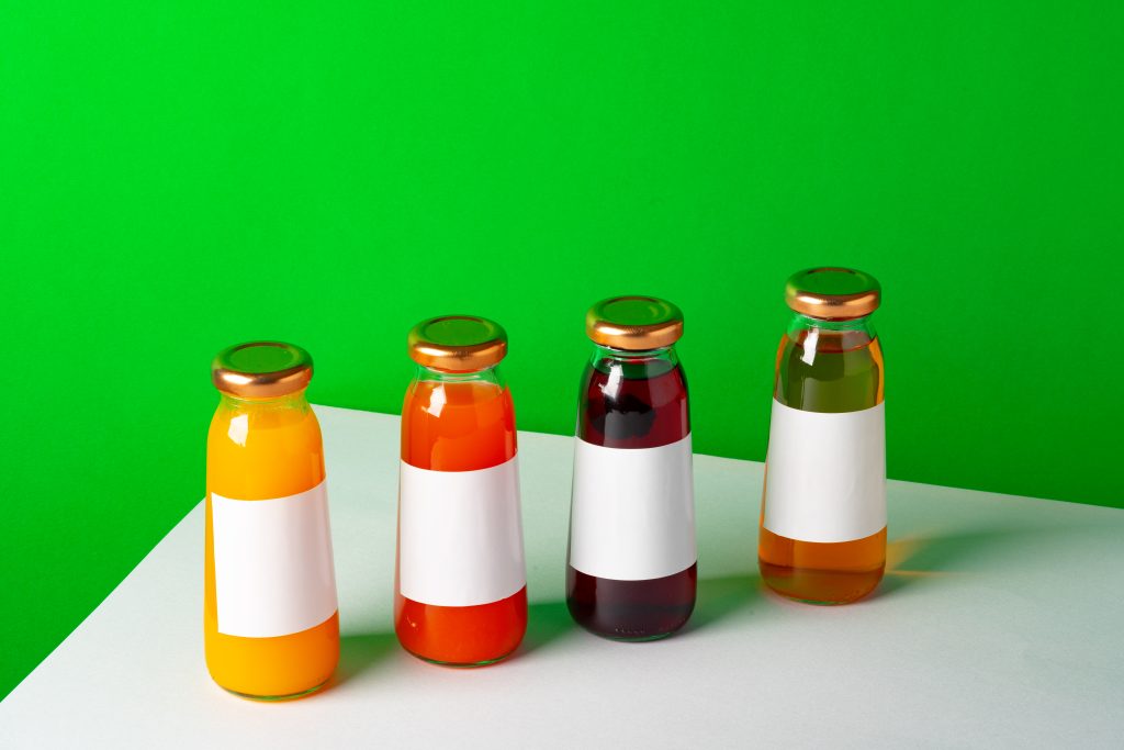 glass bottle juice packaging